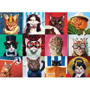 Eurographics (6000-5522) - Lucia Heffernan: "Funny Cats" - 1000 piezas