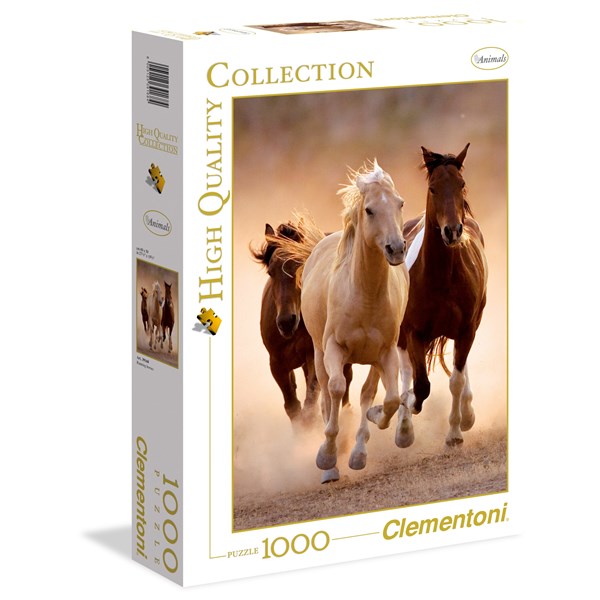 Clementoni (39168) - "Running Horses" - 1000 piezas