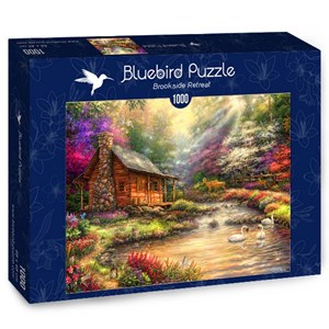 Bluebird Puzzle (70206) - Chuck Pinson: "Brookside Retreat" - 1000 piezas