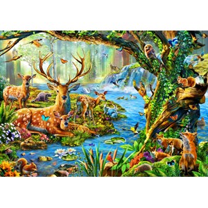 Bluebird Puzzle (70185) - Adrian Chesterman: "Forest Life" - 1500 piezas