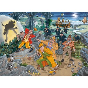 Jumbo (19158) - "Mystery 14, The Hound of Wasgijville" - 1000 piezas