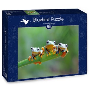 Bluebird Puzzle (70294) - "Friendly Frogs" - 500 piezas