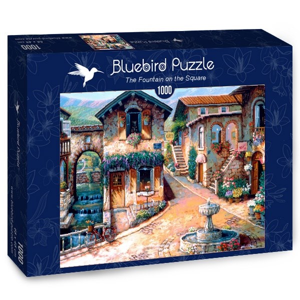 Bluebird Puzzle (70120) - "The Fountain on the Square" - 1000 piezas