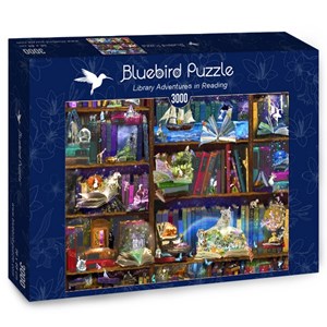 Bluebird Puzzle (70199) - "Library Adventures in Reading" - 3000 piezas