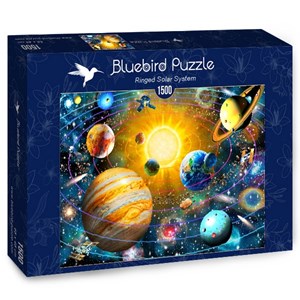 Bluebird Puzzle (70188) - Adrian Chesterman: "Ringed Solar System" - 1500 piezas