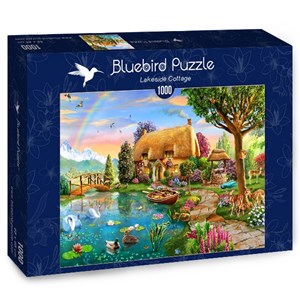 Bluebird Puzzle (70167) - Adrian Chesterman: "Lakeside Cottage" - 1000 piezas