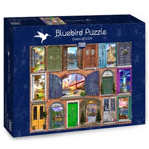 Bluebird Puzzle (70116) - Dominic Davison: "Doors of USA" - 2000 piezas