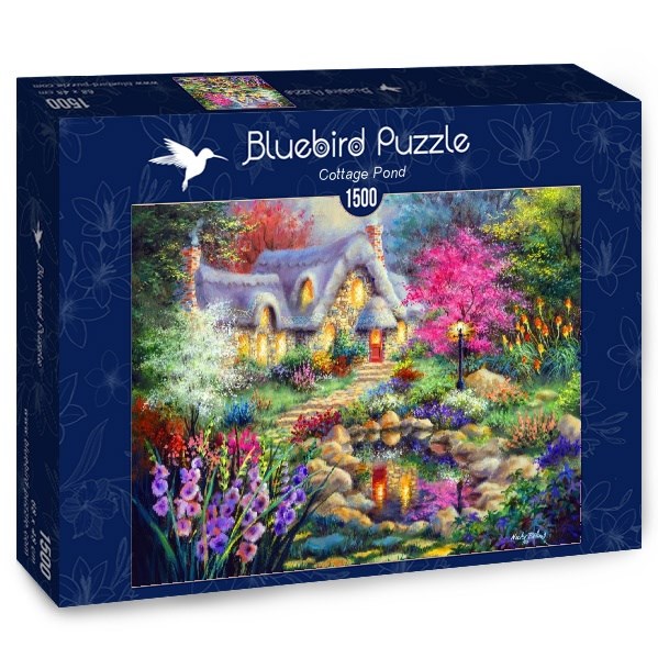 Bluebird Puzzle (70060) - Nicky Boehme: "Cottage Pond" - 1500 piezas