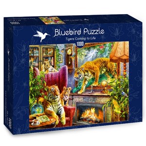Bluebird Puzzle (70310) - "Tigers Coming to Life" - 1000 piezas