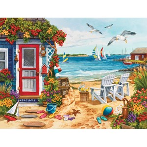 SunsOut (62924) - Nancy Wernersbach: "Beach Summer Cottage" - 1000 piezas