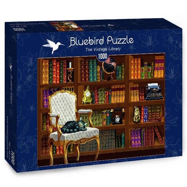 Bluebird Puzzle (70225) - "The Vintage Library" - 1000 piezas