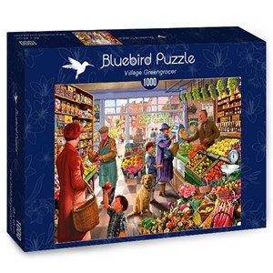 Bluebird Puzzle (70232) - Steve Crisp: "Village Greengrocer" - 1000 piezas