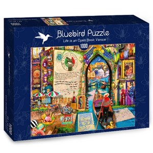 Bluebird Puzzle (70242) - Aimee Stewart: "Life is an Open Book Venice" - 1000 piezas