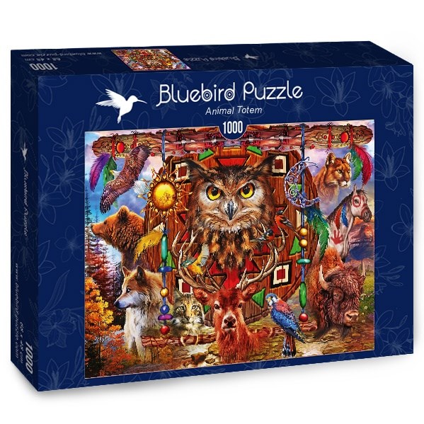 Bluebird Puzzle (70247) - Ciro Marchetti: "Animal Totem" - 1000 piezas