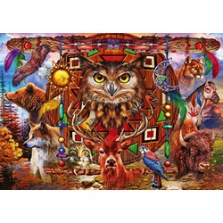 Bluebird Puzzle (70247) - Ciro Marchetti: "Animal Totem" - 1000 piezas