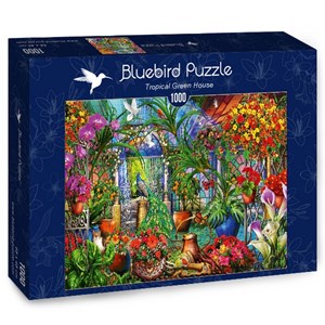 Bluebird Puzzle (70248) - Ciro Marchetti: "Tropical Green House" - 1000 piezas