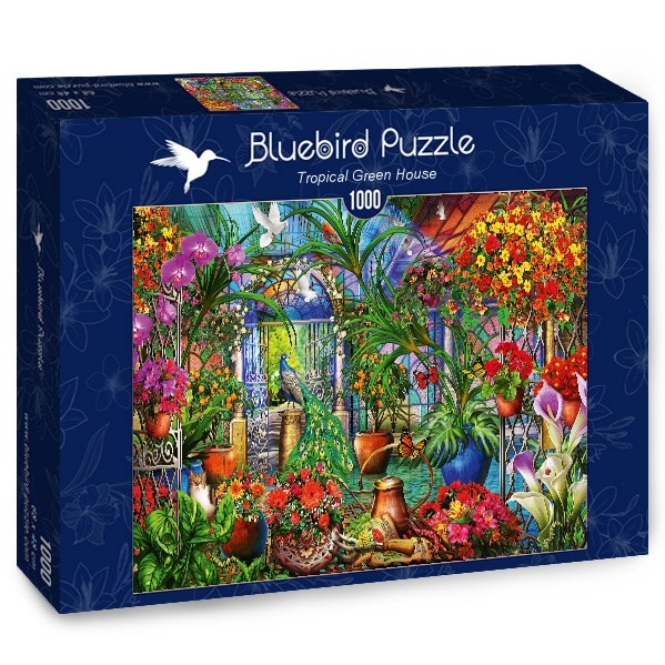 Bluebird Puzzle (70248) - Ciro Marchetti: "Tropical Green House" - 1000 piezas
