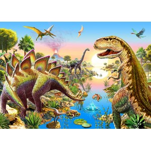 Bluebird Puzzle (70157) - Adrian Chesterman: "Jurassic River" - 500 piezas