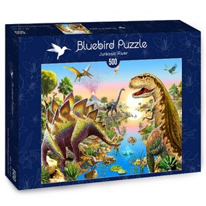 Bluebird Puzzle (70157) - Adrian Chesterman: "Jurassic River" - 500 piezas
