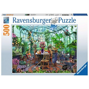 Ravensburger (14832) - "Greenhouse Mornings" - 500 piezas