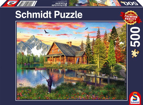 Schmidt Spiele (58371) - "Fishing at the Lake" - 500 piezas