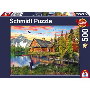 Schmidt Spiele (58371) - "Fishing at the Lake" - 500 piezas