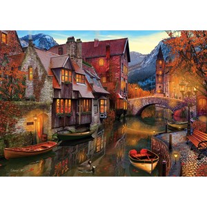 Art Puzzle (5476) - "Canal Homes" - 2000 piezas