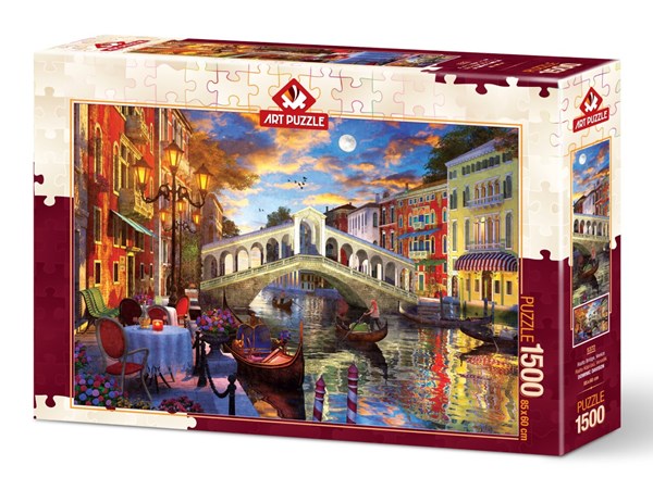Art Puzzle (5372) - "Rialto Bridge, Venice" - 1500 piezas