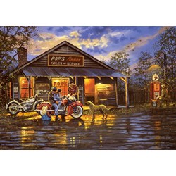 Art Puzzle (5190) - "Motorcyclist" - 1000 piezas