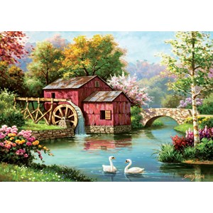 Art Puzzle (5188) - "The Old Red Mill" - 1000 piezas