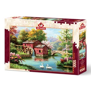 Art Puzzle (5188) - "The Old Red Mill" - 1000 piezas