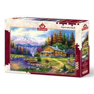 Art Puzzle (4230) - "Sunset on the Mountains" - 1000 piezas