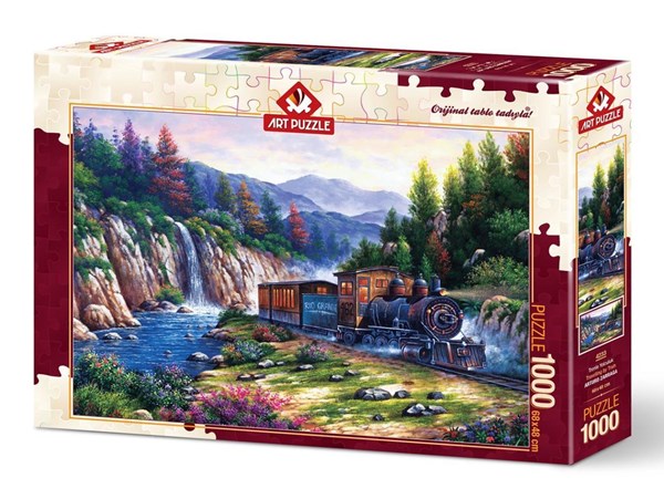 Art Puzzle (4233) - "Travelling by Train" - 1000 piezas
