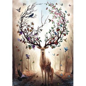 Ravensburger (15018) - "Fantasy Deer" - 1000 piezas