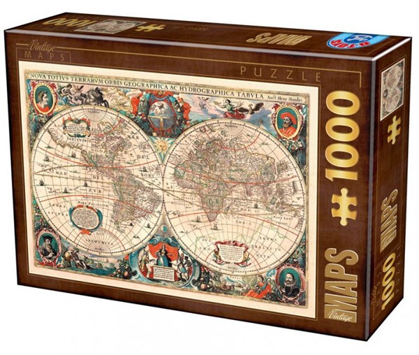 D-Toys (75710) - "Antique World Map" - 1000 piezas