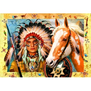 Bluebird Puzzle (70284) - "Indian Chief" - 1500 piezas