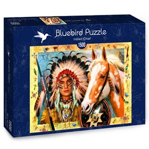 Bluebird Puzzle (70284) - "Indian Chief" - 1500 piezas
