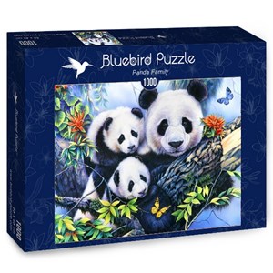 Bluebird Puzzle (70079) - "Panda Family" - 1000 piezas