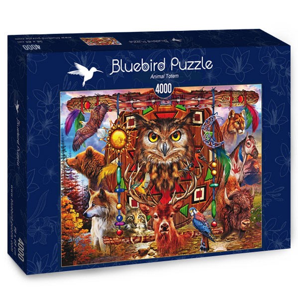 Bluebird Puzzle (70257) - Ciro Marchetti: "Animal Totem" - 4000 piezas