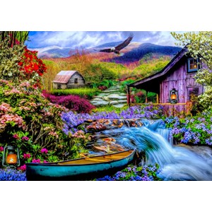 Bluebird Puzzle (70210) - "Heaven on Earth in the Mountains" - 1500 piezas