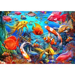 Bluebird Puzzle (70192) - Ciro Marchetti: "Tropical Fish" - 1500 piezas