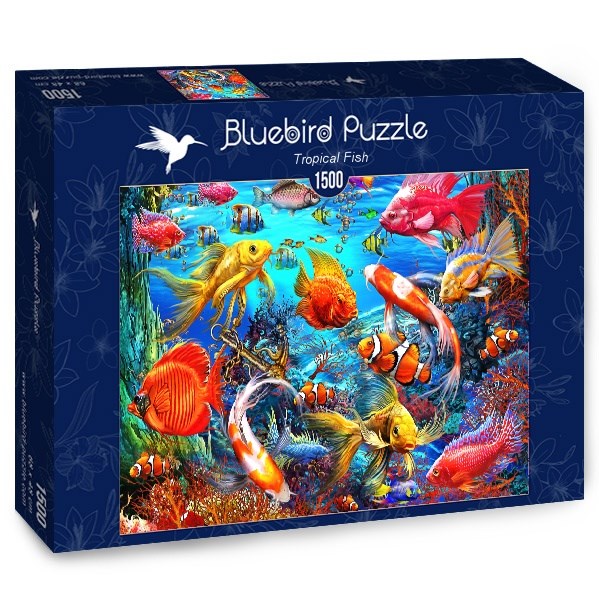 Bluebird Puzzle (70192) - Ciro Marchetti: "Tropical Fish" - 1500 piezas