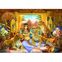 Bluebird Puzzle (70198) - "Egyptian Queen of the Leopards" - 2000 piezas