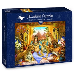 Bluebird Puzzle (70198) - "Egyptian Queen of the Leopards" - 2000 piezas