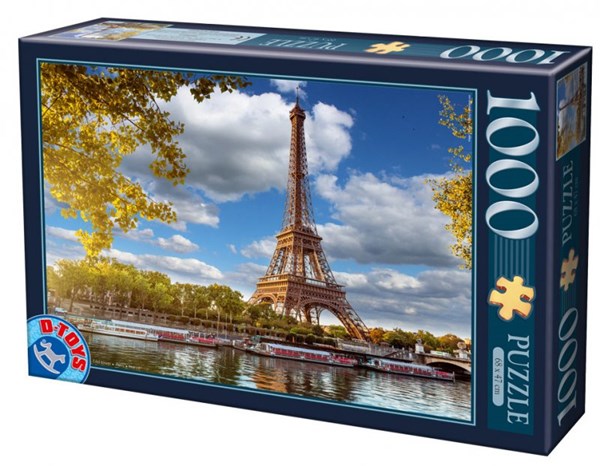 D-Toys (74805) - "Eiffel Tower, Paris" - 1000 piezas