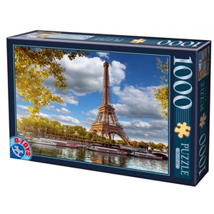 D-Toys (74805) - "Eiffel Tower, Paris" - 1000 piezas