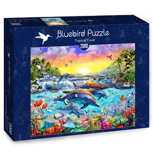 Bluebird Puzzle (70015) - Adrian Chesterman: "Tropical Cove" - 2000 piezas