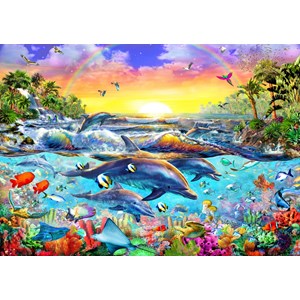 Bluebird Puzzle (70015) - Adrian Chesterman: "Tropical Cove" - 2000 piezas