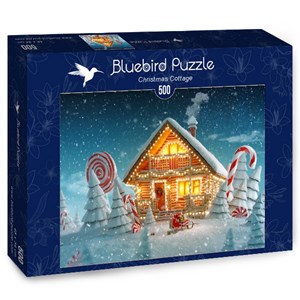 Bluebird Puzzle (70365) - "Christmas Cottage" - 500 piezas