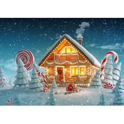 Bluebird Puzzle (70365) - "Christmas Cottage" - 500 piezas